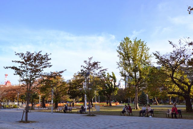 「ポケストップ」が点在している錦糸公園